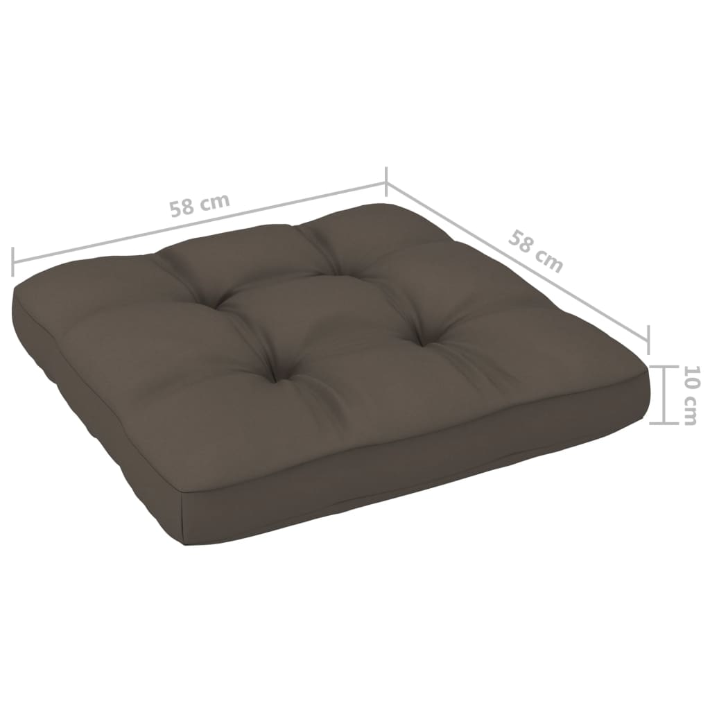 Set Divani in Pallet con Cuscini 4 pz in Pino Impregnato Ambra | homemem39