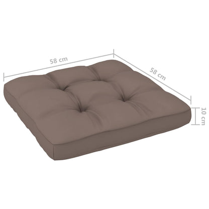 Set Divani in Pallet con Cuscini 6 pz in Pino Impregnato Grigio | homemem39