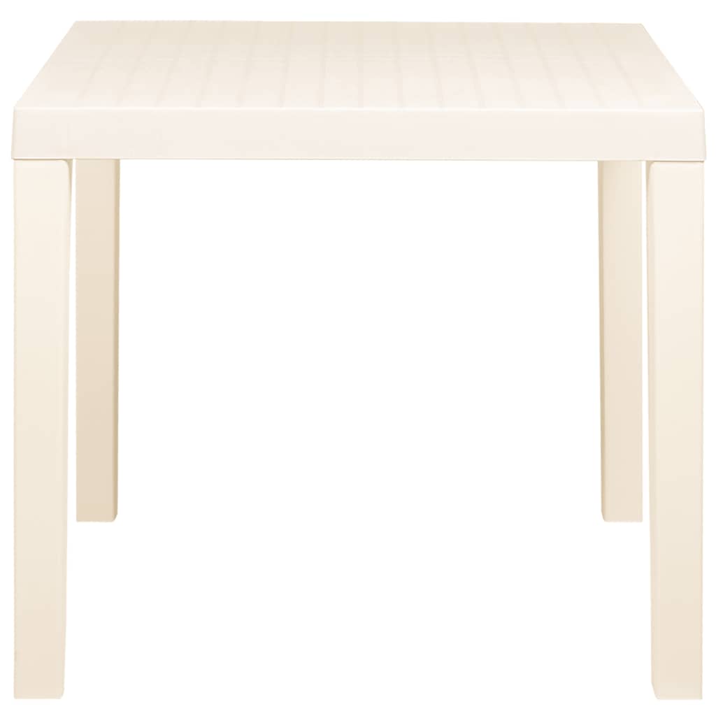 Tavolo da Giardino Bianco 79x65x72 cm in Plastica | homemem39