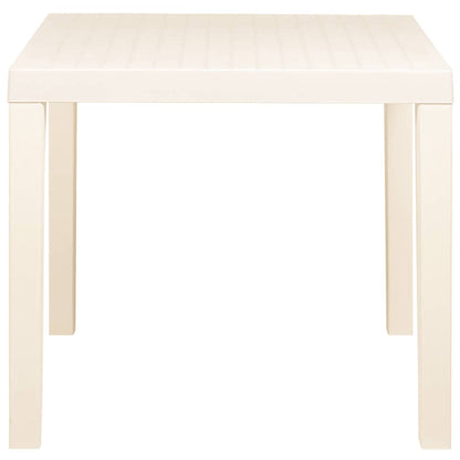 Tavolo da Giardino Bianco 79x65x72 cm in Plastica | homemem39