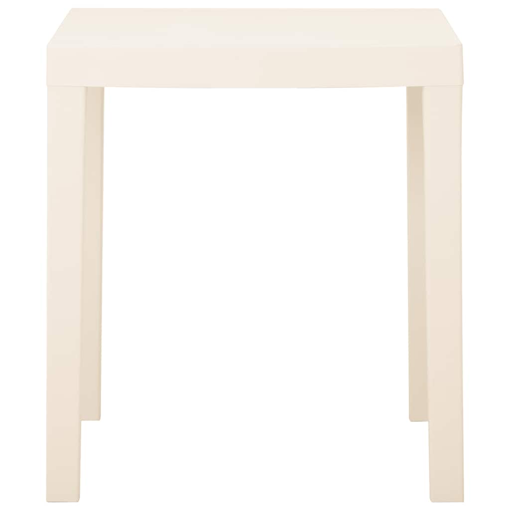 Tavolo da Giardino Bianco 79x65x72 cm in Plastica | homemem39