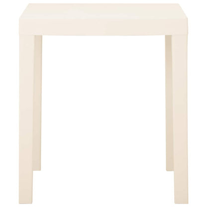 Tavolo da Giardino Bianco 79x65x72 cm in Plastica | homemem39