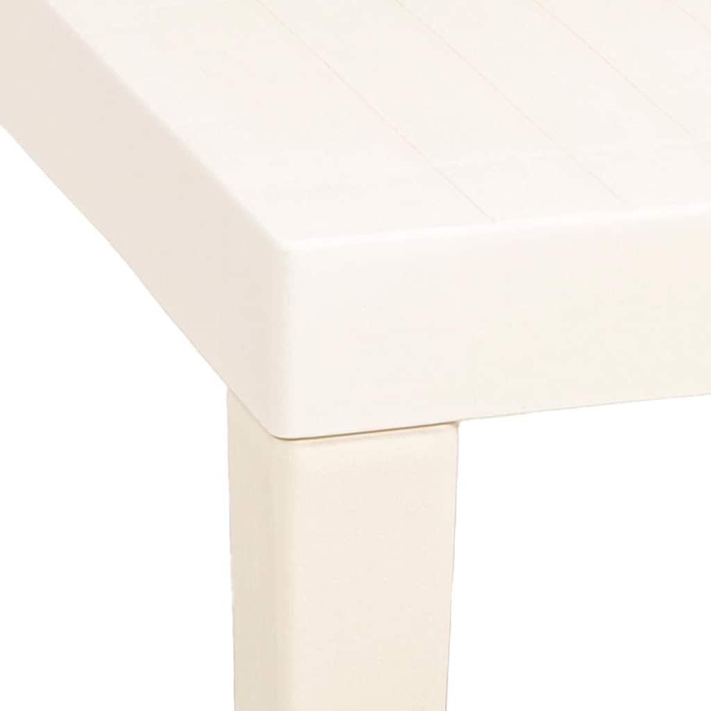 Tavolo da Giardino Bianco 79x65x72 cm in Plastica
