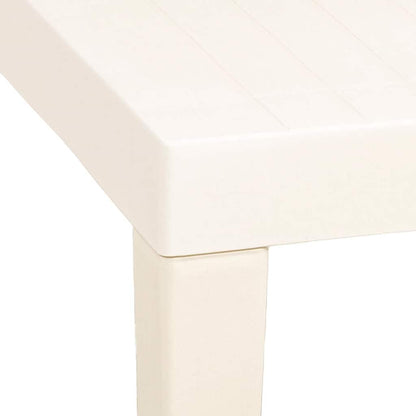Tavolo da Giardino Bianco 79x65x72 cm in Plastica