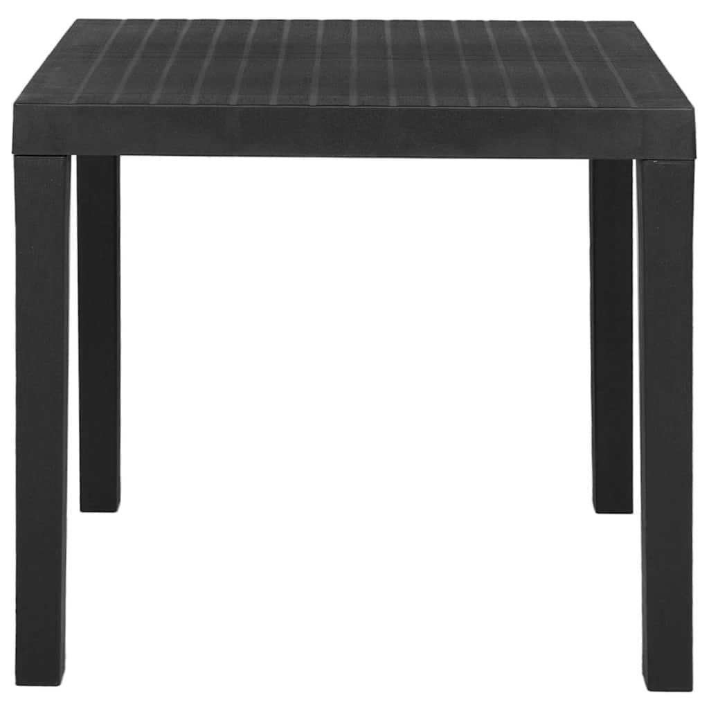 Tavolo da Giardino Grigio 79x65x72 cm in Plastica | homemem39