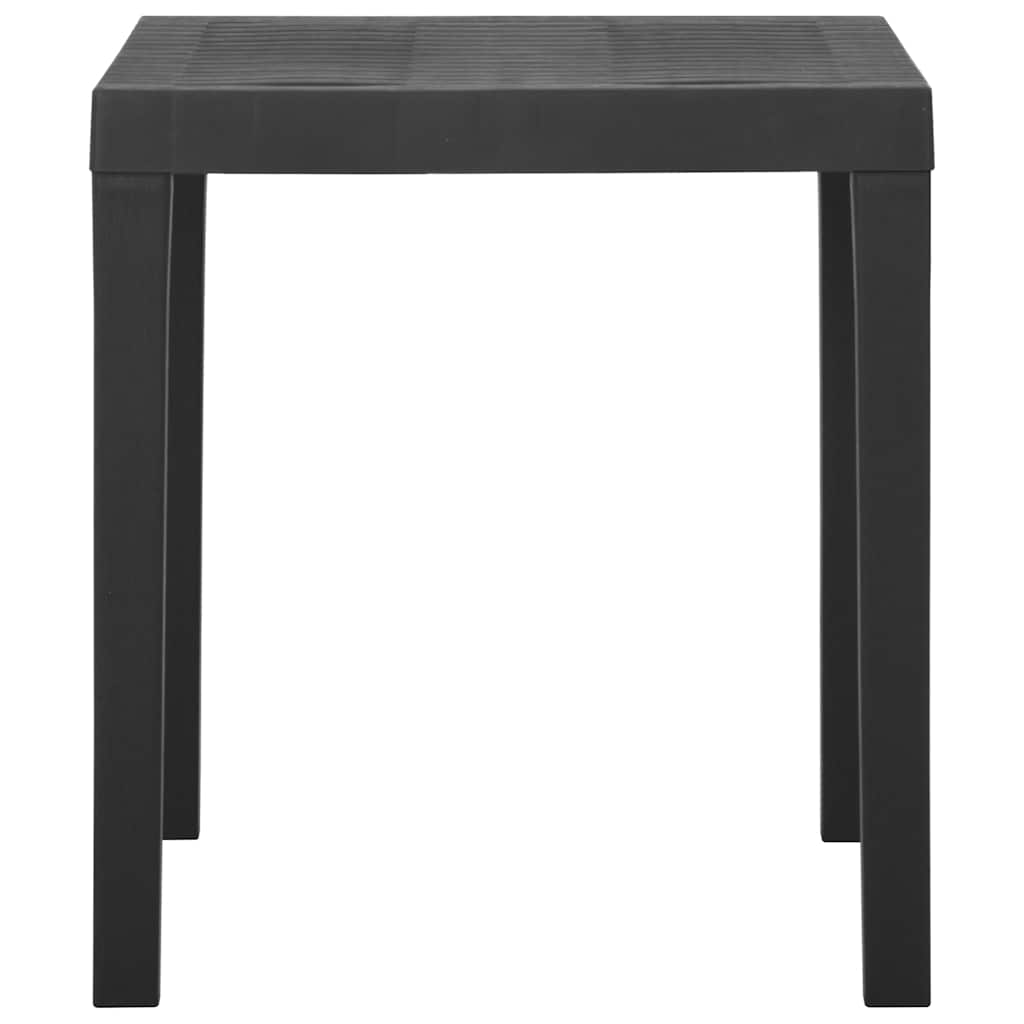 Tavolo da Giardino Grigio 79x65x72 cm in Plastica | homemem39