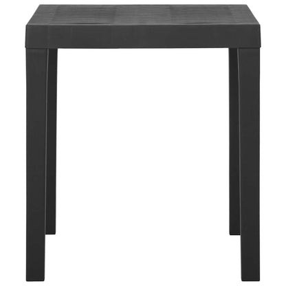 Tavolo da Giardino Grigio 79x65x72 cm in Plastica | homemem39