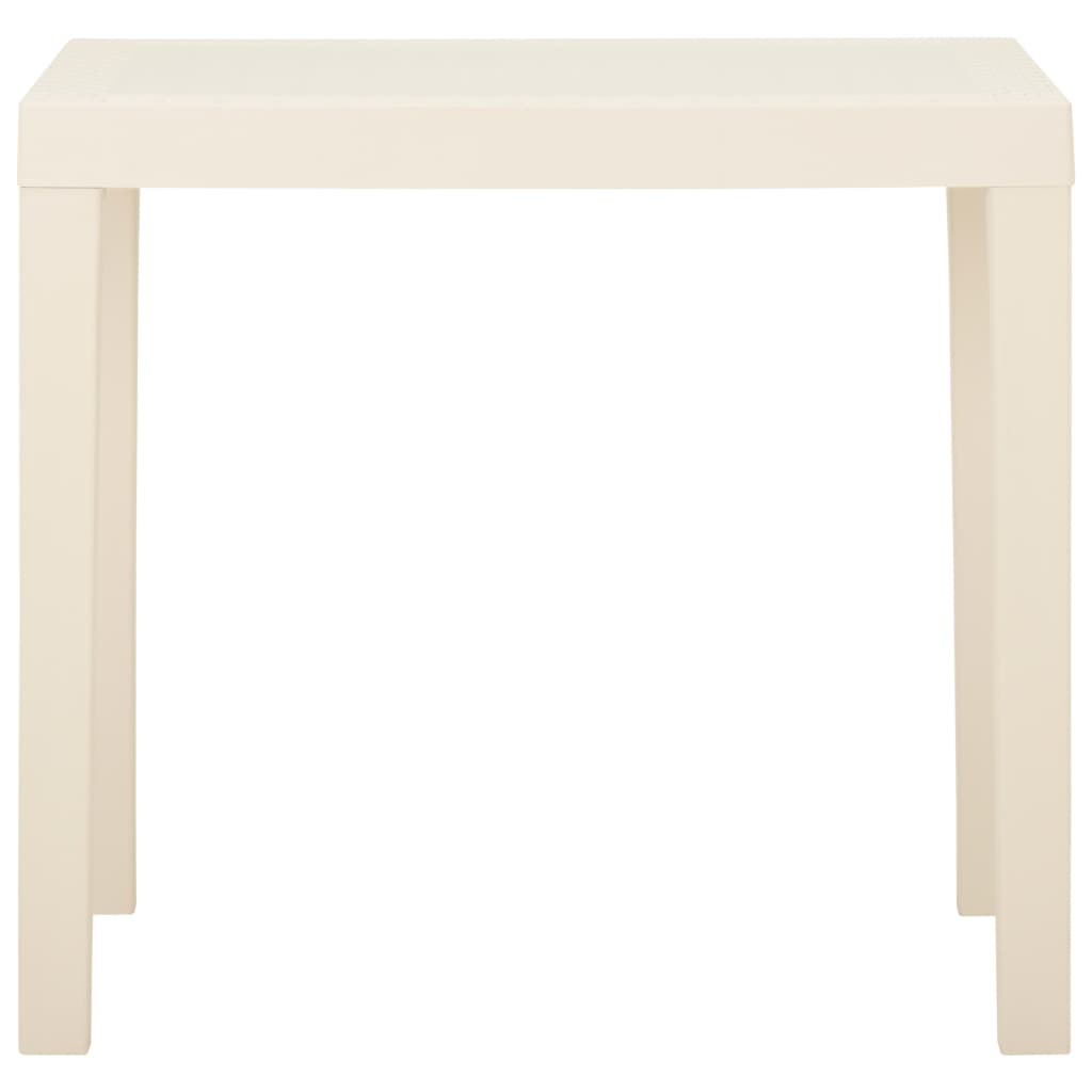 Tavolo da Giardino Bianco 79x65x72 cm in Plastica | homemem39