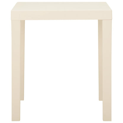 Tavolo da Giardino Bianco 79x65x72 cm in Plastica | homemem39