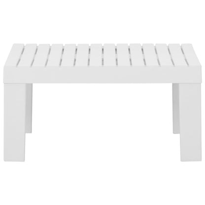 Tavolino da Salotto per Giardino in Plastica Bianco | homemem39