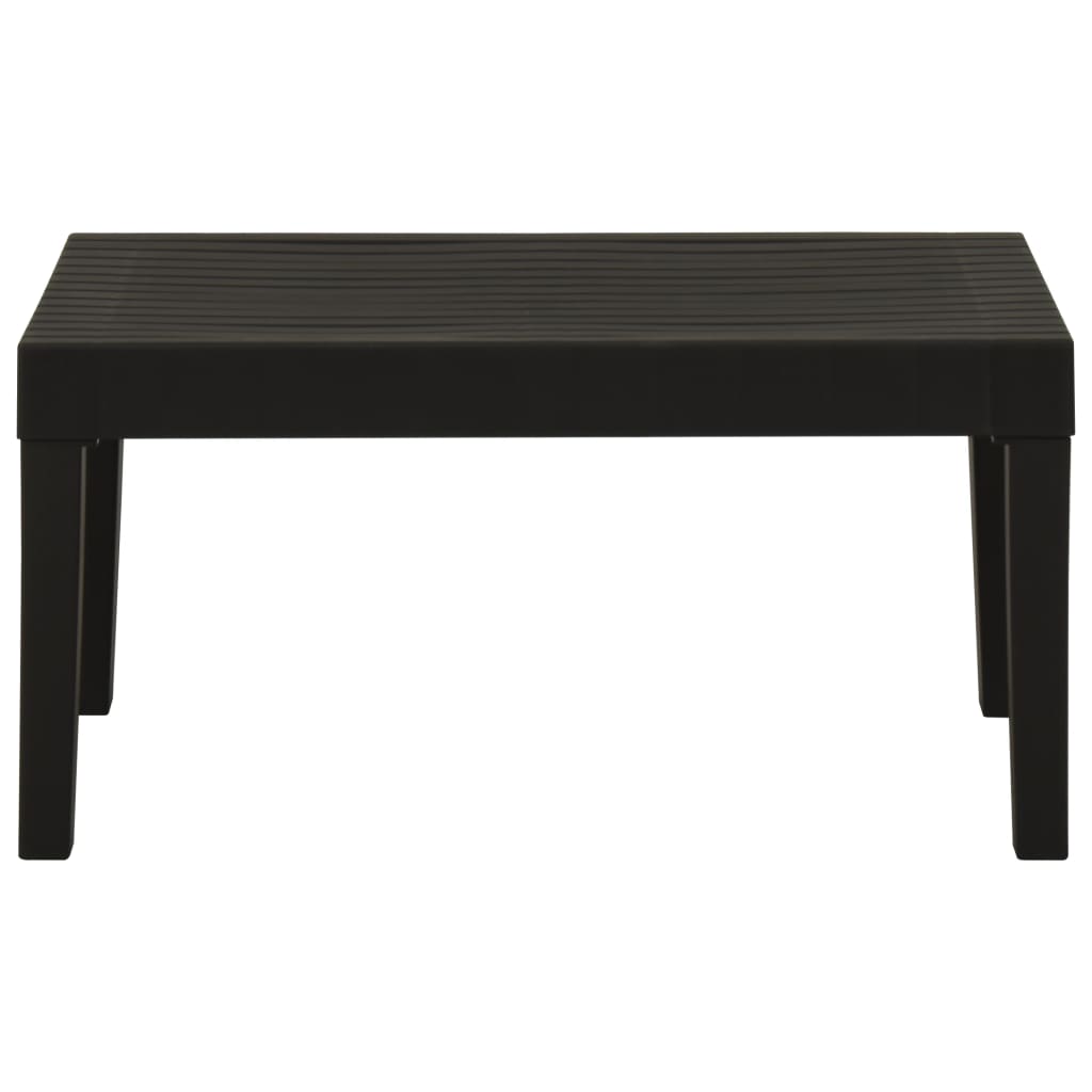 Tavolino da Salotto per Giardino in Plastica Grigio | homemem39
