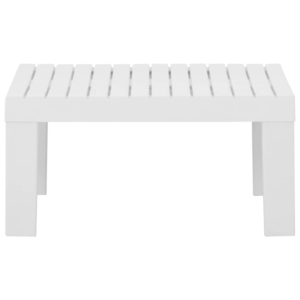 Set Divani da Giardino con Cuscini 2 pz in Plastica Bianco