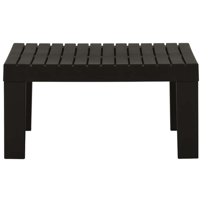 Set Divani da Giardino con Cuscini 2 pz in Plastica Grigio