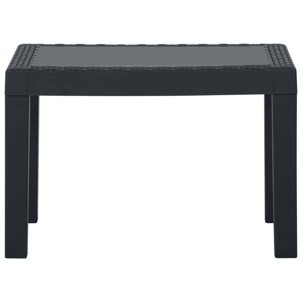 Set Divani da Giardino con Cuscini 3 pz in Plastica Grigio - homemem39