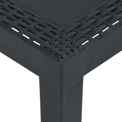 Set Divani da Giardino con Cuscini 3 pz in Plastica Grigio - homemem39