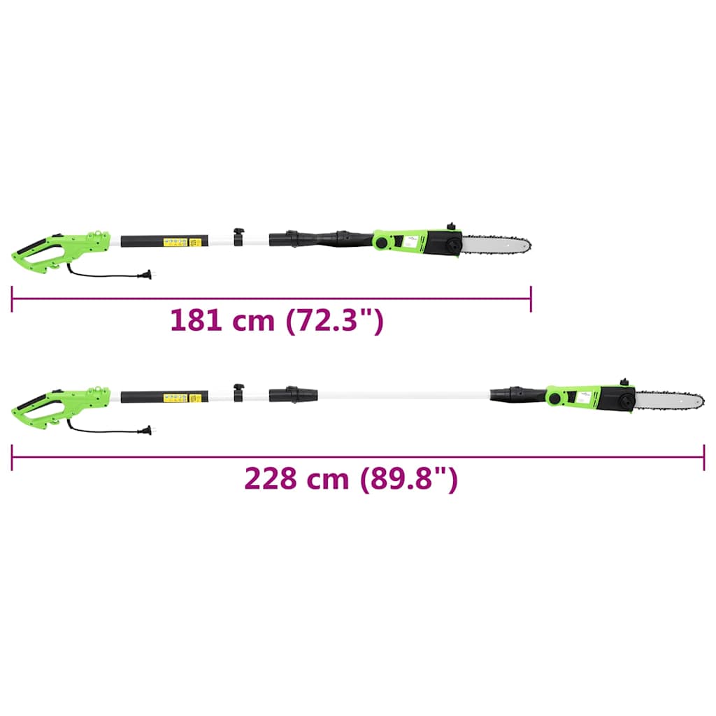 Motosega Telescopica Elettrica ad Asta 25 cm 710 W | homemem39