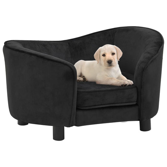 Divano per Cani Nero 69x49x40 cm in Peluche - homemem39