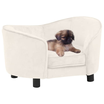 Divano per Cani Crema 69x49x40 cm in Peluche - homemem39