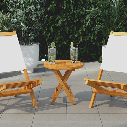 Piano Tavolo in Legno Massello di Teak Rotondo 2,5 cm 40 cm | homemem39
