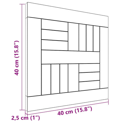 Piano Tavolo Quadrato 40x40x2,5 cm in Legno Massello di Teak - homemem39
