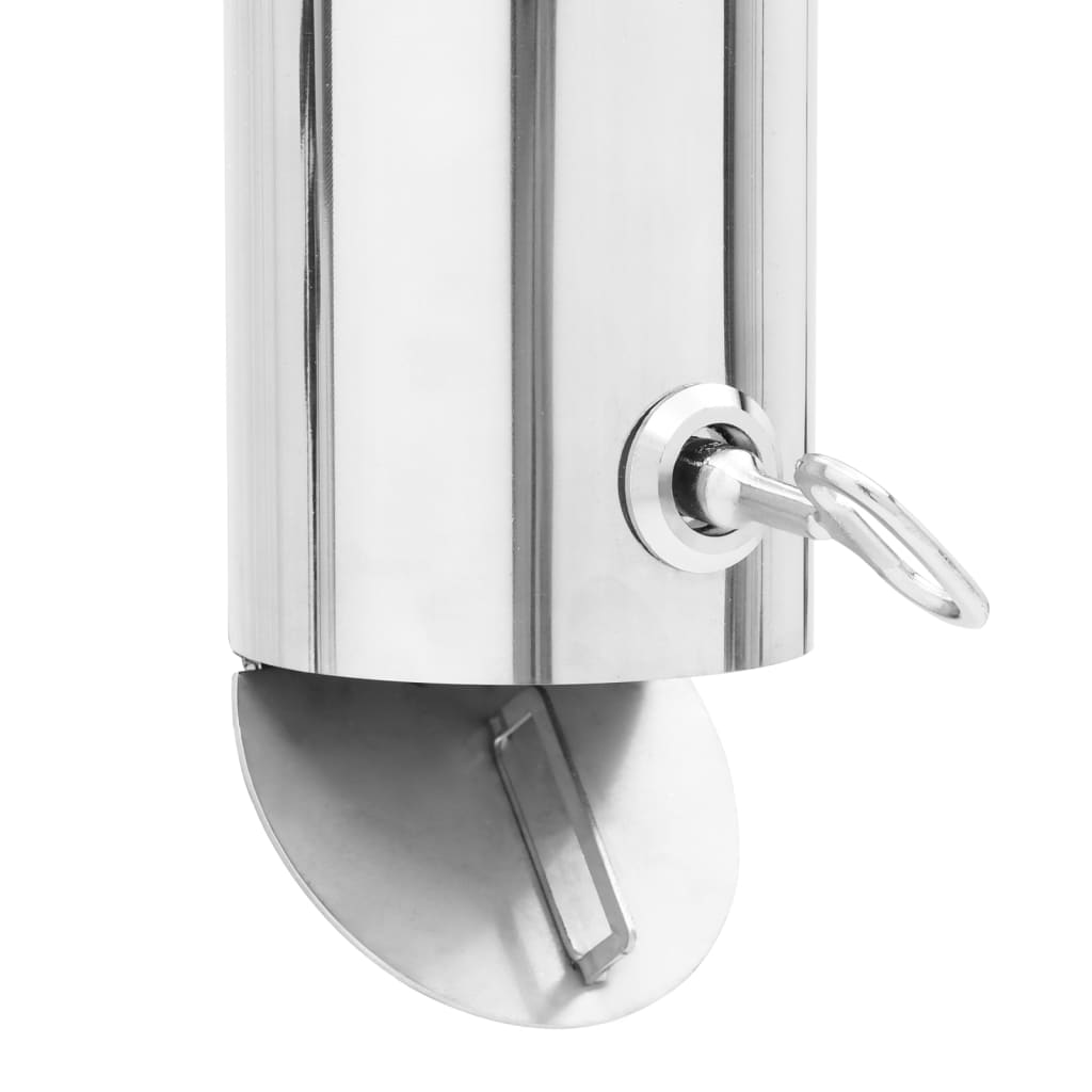 Posacenere da Parete in Acciaio Inox - homemem39