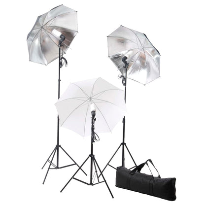 Kit Studio Fotografico con Luci Ombrelli Fondale e Riflettore | homemem39