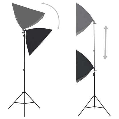 Kit per Studio Fotografico con Set Luci, Fondale e Riflettore | homemem39
