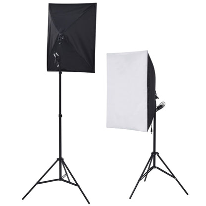 Kit Studio Foto con Luci Softbox Ombrelli Fondale e Riflettore | homemem39
