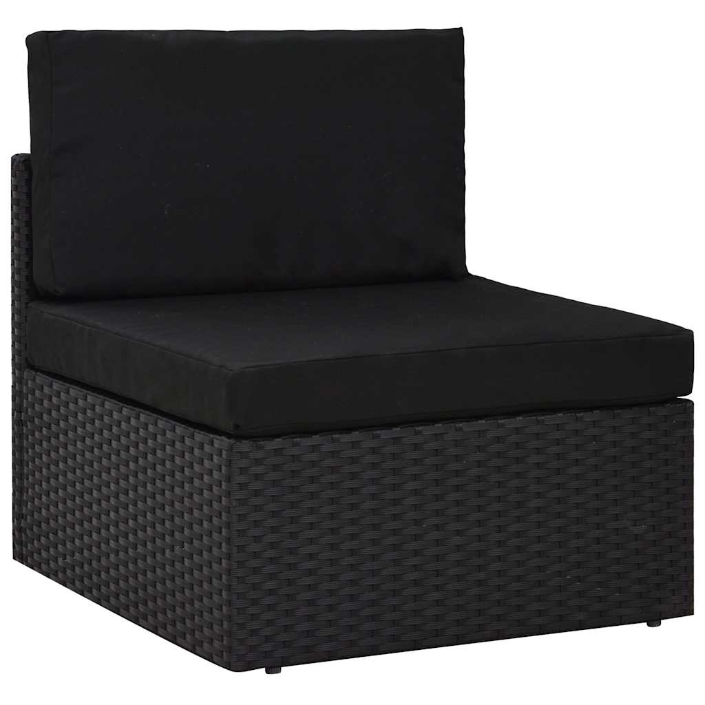 Set Divani da Giardino 6 pz con Cuscini in Polyrattan