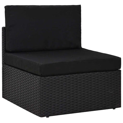 Set Divani da Giardino 6 pz con Cuscini in Polyrattan