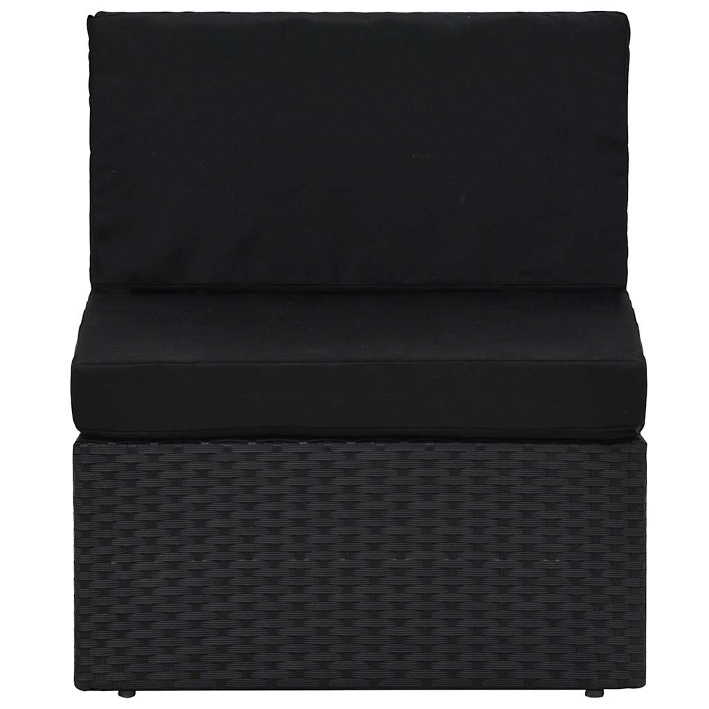 Set Divani da Giardino 6 pz con Cuscini in Polyrattan