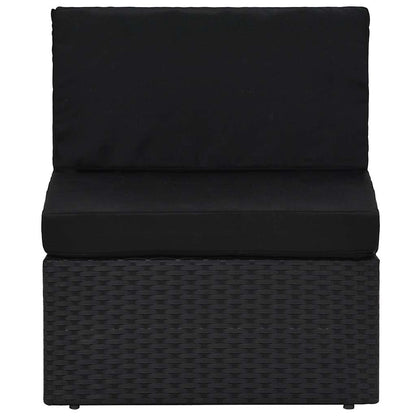Set Divani da Giardino 6 pz con Cuscini in Polyrattan