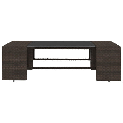 Set Divani da Giardino 6 pz con Cuscini in Polyrattan Marrone | homemem39