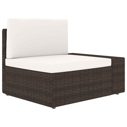 Set Divani da Giardino 6 pz con Cuscini in Polyrattan