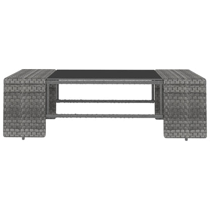 Set Divani da Giardino 8 pz con Cuscini in Polyrattan Grigio | homemem39