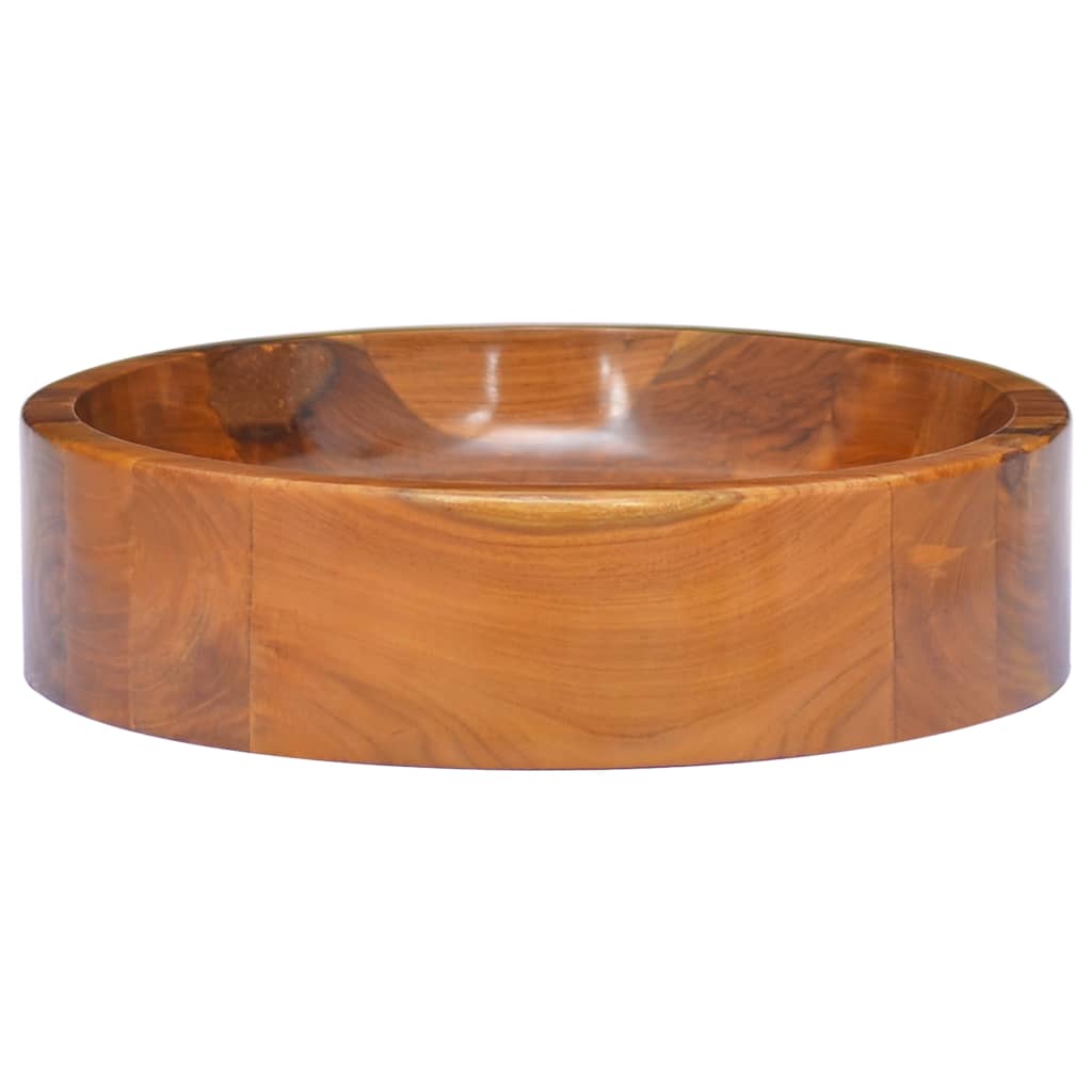 Lavabo in Legno Massello di Teak Φ40x10 cm