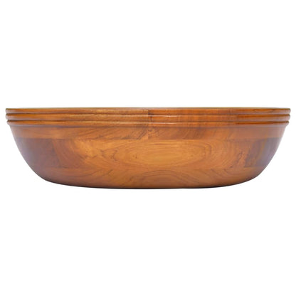 Lavabo in Legno Massello di Teak Φ40x10 cm