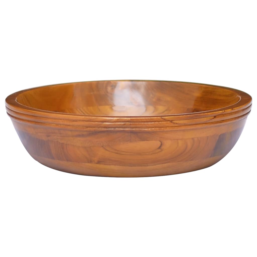 Lavabo in Legno Massello di Teak Φ40x10 cm