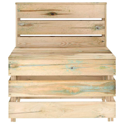 Divano Centrale da Giardino su Pallet Legno di Pino Impregnato | homemem39