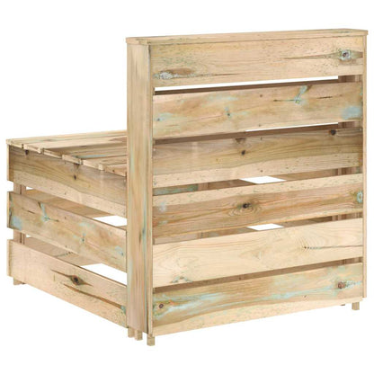 Divano Centrale da Giardino su Pallet Legno di Pino Impregnato | homemem39