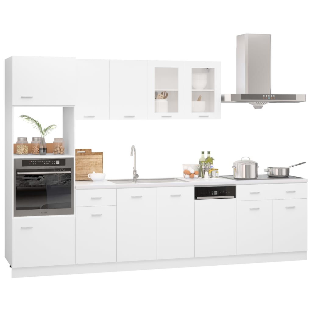 Set Armadi da Cucina 7 pz Bianco in Truciolato - homemem39