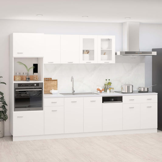 Set Armadi da Cucina 7 pz Bianco in Truciolato - homemem39
