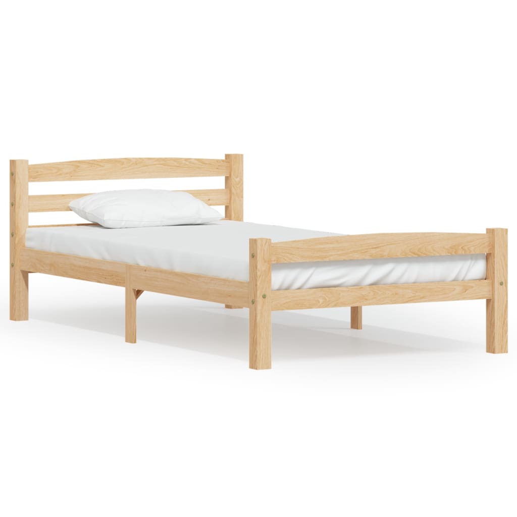 Giroletto senza Materasso 90x200 cm in Legno Massello di Pino | homemem39