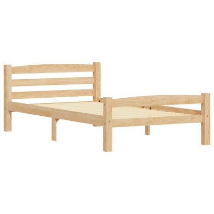 Giroletto senza Materasso 90x200 cm in Legno Massello di Pino | homemem39