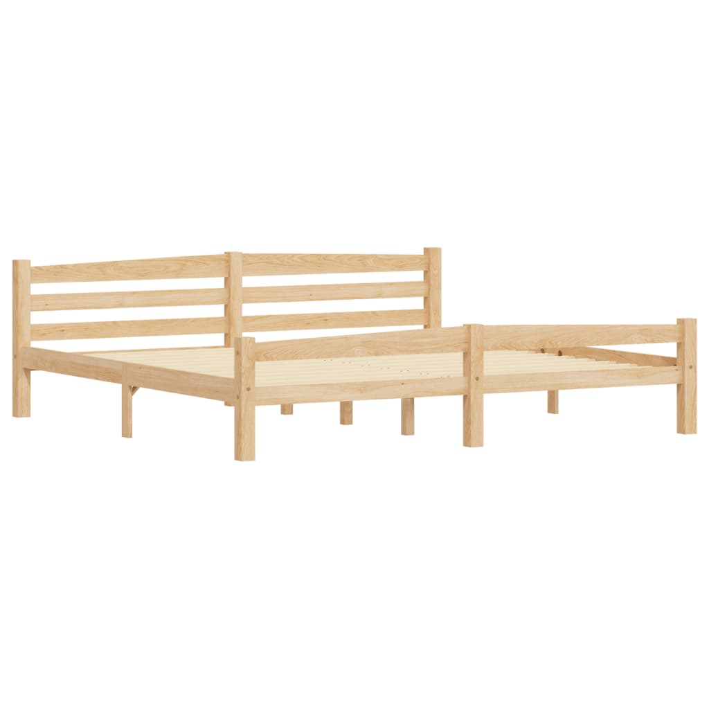 Giroletto senza Materasso 200x200 cm in Legno Massello Pino | homemem39