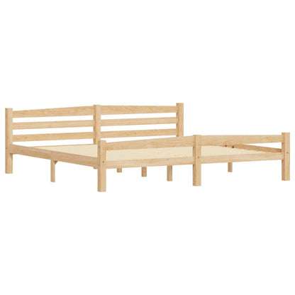 Giroletto senza Materasso 200x200 cm in Legno Massello Pino | homemem39