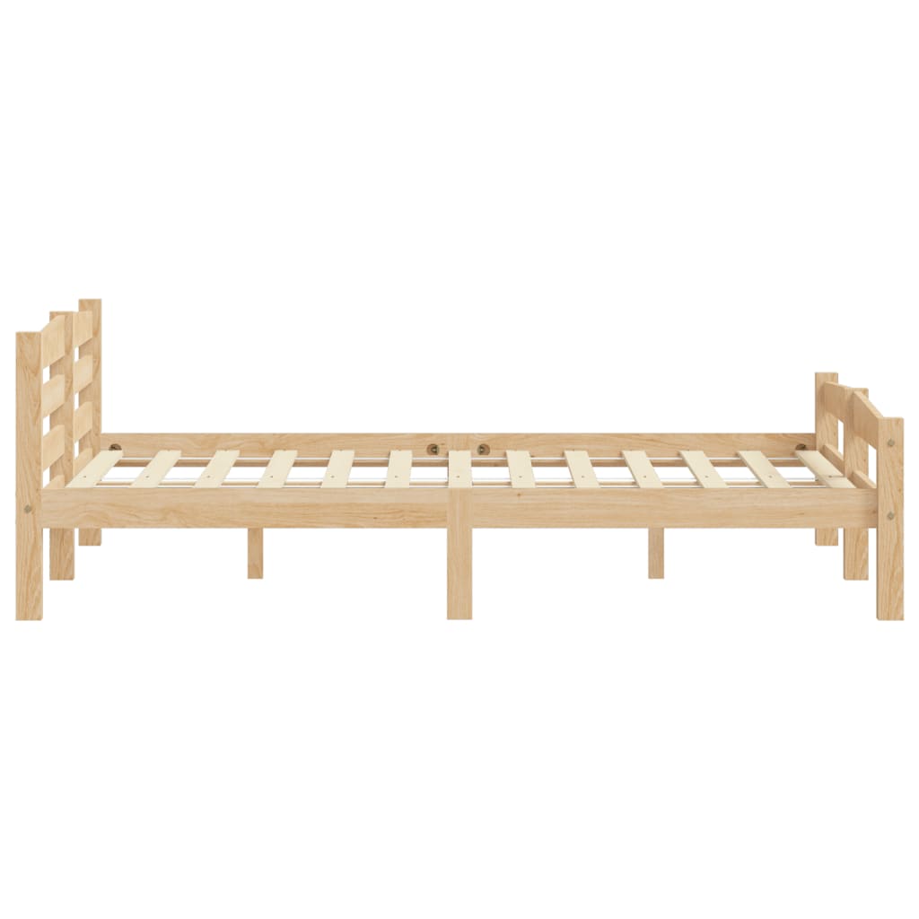 Giroletto senza Materasso 200x200 cm in Legno Massello Pino | homemem39