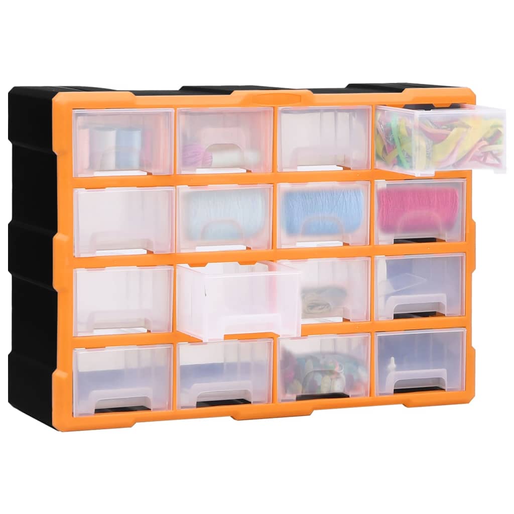 Mobile Contenitore con 16 Cassetti Medi 52x16x37 cm | homemem39