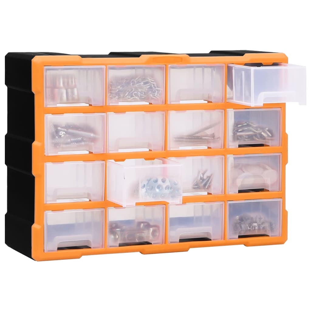 Mobile Contenitore con 16 Cassetti Medi 52x16x37 cm | homemem39