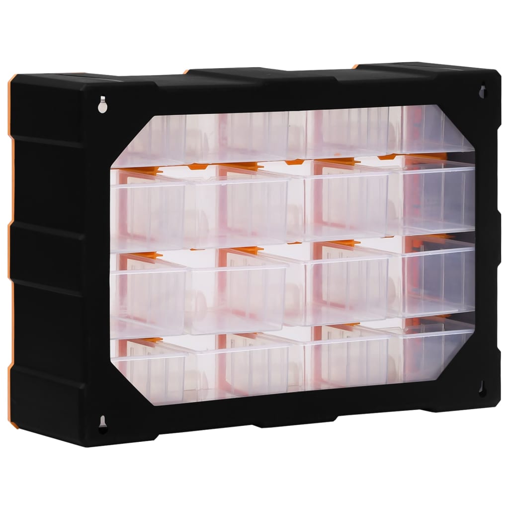 Mobile Contenitore con 16 Cassetti Medi 52x16x37 cm | homemem39